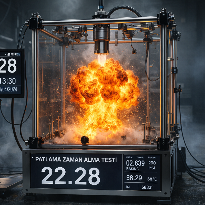 Patlama , Zaman Alma ve Alev Uzunluğu Ölçüm Sistemi
